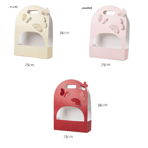 Directo de fábrica Flor portátil 8 de marzo Día DE LA MUJER Floristería General Día DE LA MADRE Día de San Valentín Regalo vacío Carpetas de cartón - Product Image 2