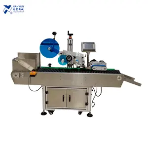 NY-821 automatic horizontal pre roll circular tube labeling machine for lipgloss/plastic ice pop