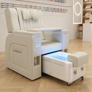 Sillón de salón de belleza para pestañas y uñas, sillón de spa para pies con masaje eléctrico, sillón reclinable para tatuaje de cejas, sofá de masaje para pies. - Product Image 3