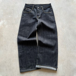 Jeans en denim <span class=keywords><strong>brut</strong></span> japonais Selvage 16 oz pour hommes et femmes, coupe droite, vente en gros - Product Image 2