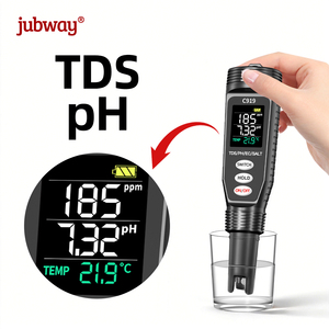 เครื่องทดสอบคุณภาพน้ำ 5-in-1 ความแม่นยำสูง PH TDS EC อุณหภูมิ ความเค็ม สำหรับปากกา / สำหรับน้ำดื่ม ตู้ปลา - Product Image 3