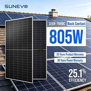 Sunevo แผงโซลาร์ด้านหลังแบบสองหน้า750W 770W 805W ชนิด N ได้รับการรับรองสำหรับการจัดเก็บพลังงานในอุตสาหกรรมฟาร์ม B - Product Image 1