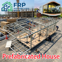 Maison modulaire, maison en FRP, panneau sandwich isolé en polyuréthane haute densité, maison préfabriquée, fournisseur de construction professionnel