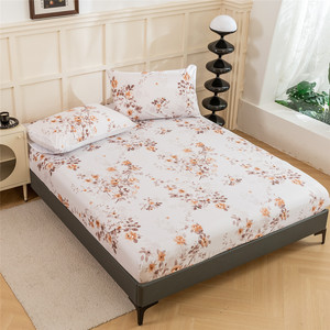 Commercio all'ingrosso 1800 filo di lusso egiziano microfibra lenzuolo stampato floreale Super morbido profondo tasca 4 pezzi Home Hotel - Product Image 6