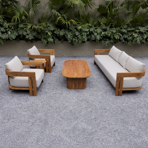 Set di Divani <span class=keywords><strong>in</strong></span> <span class=keywords><strong>Legno</strong></span> di Teak <span class=keywords><strong>per</strong></span> Esterni, Set di Divani da Patio Resistenti alle Intemperie, Arredamento Personalizzato <span class=keywords><strong>per</strong></span> Terrazze di Hotel, Ville e Resort a Bordo Piscina - Product Image 2
