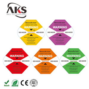 Trung Quốc Thương Hiệu Tác Động Chỉ Số Nhãn Shockactions Tác Động Cảm Biến Sốc Cảnh Báo Bao Bì Nhãn ShockWatcher - Product Image 1