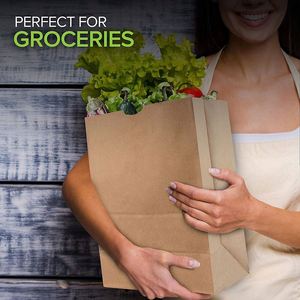 Kraft Paper Grocery <b>Bags</b> Bulk <b>Large</b> Eco-friendly Paper <b>Bags</b> for Grocery Shopping Lunch Holiday <b>Gift</b> Convenient Paper <b>Bags</b> - Product Image 4