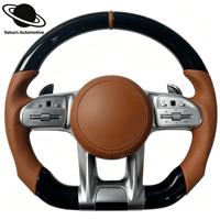 Volant haut de gamme pour modèles Mercedes-Benz en fibre de carbone 4 branches W205 W206 W213 W222 W223 W167 X253 C238 C118 W463 V167 X247