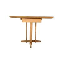 Table à manger ronde en bois naturel avec base trépied stable, idéale pour la maison, la cuisine, le bistrot et les cafés - Meilleure vente
