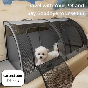 Universal <span class=keywords><strong>PVC</strong></span> Autos itz käfig Four Seasons Semi-Enclosed und Breath able Mesh Solid Pattern Haustier bett für Katzen und Hunde - Product Image 3