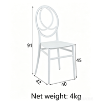 Chaise de salle à manger empilable portable en PP, écologique, très vendue, pour fêtes, événements, mariages, banquets, appartements, extérieur, salon, écoles