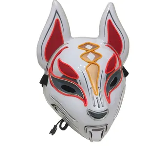 LED Halloween ball COS fox light-up mask maschera bungee party alla moda e fresca