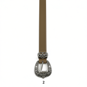Cintura Inzhi Pu 2.5Cm con Fibbia a Piastra in Lega, Moda Casual Femminile - Product Image 1