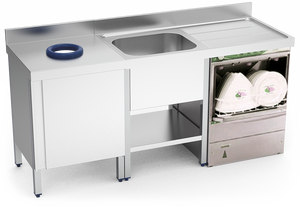 Stainless Steel Kitchen Waste Cabinet With Color Coded <b>Rubber</b> <b>Rings</b> For Waste Sorting Commercial Restaurant Kitchen Waste Trolle - Product Image 3