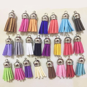 Cappelli pelle scamosciata 100 pz/borsa nappe piccole nappe per borsa decorazione indumento <span class=keywords><strong>nappa</strong></span> argento per creazione di gioielli in pelle PU 1 borsa - Product Image 2