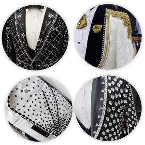 Esclusivo abito da <span class=keywords><strong>uomo</strong></span> di lusso 2 pezzi <span class=keywords><strong>pantaloni</strong></span> Blazer Business Label Private Fast Production Dropship - Product Image 3