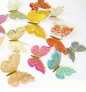 Novedad: Mariposas 3D de Papel de Doble Capa con Diseño Hueco para Decoración de Pasteles, Suministros para Bodas y Fiestas - Product Image 6