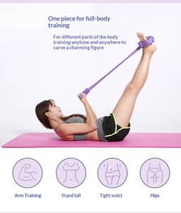 Offre Spéciale : Bande de Résistance en Latex avec Pédale pour Exercices de Musculation <span class=keywords><strong>et</strong></span> Corde de Traction pour Sit-up avec Pédale Intégrée - Product Image 6