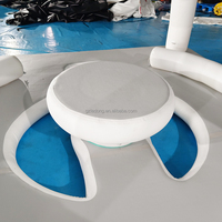 Plateforme flottante gonflable de qualité marine pour jet ski et bain, avec tente, en PVC modulaire, usage commercial