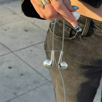 Écouteurs filaires de haute qualité 1,2 m avec micro, écouteurs intra-auriculaires filaires de type C pour iPhone 15 18 Xiaomi Samsung