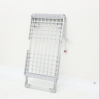 Séchoir à Linge Électrique Pliable avec Contrôleur de Température et Minuterie, Séchoir à Vêtements Électrique Portable Ailé pour Balcon