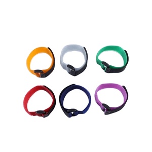 Correas ajustables multiusos con gancho y bucle, cinta reutilizable de colores con hebilla - Product Image 3