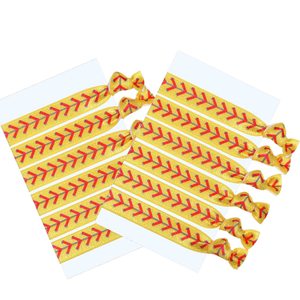 Selling Softball Hair Ties Hair Accessories Baseball Hair Bands Sports Elastic Girl Headbands and Baseball Player Cheering Bands