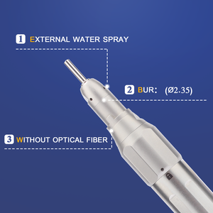 Pieza de mano <span class=keywords><strong>dental</strong></span> recta para HP burs (2,35), sistema de cabeza limpia, velocidad máxima de 10.000 min-1, dentista español, reducción de AI-EX-5B 4:1 - Product Image 3