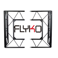 Présentoir à treillis en aluminium Table d'événement pour DJ Table de stand d'événement en treillis en aluminium Station de travail pliable portable avec panneau frontal