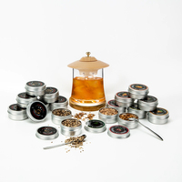Kit de fumeur de cocktail en bois Kit de fumeur de cocktail en bois avec torche et chips