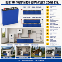 QSO MB56 Cellules de batterie au lithium LiFePO4 600Ah 668Ah 600 628 Ah 660Ah 680Ah 620Ah 3.2V 560Ah Evemb56 LiFePO4 628Ah