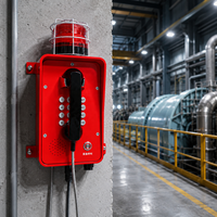 Téléphone robuste IP66/IP67 pour l'extérieur, idéal pour les tunnels, les voies ferrées, les autoroutes, téléphone industriel étanche