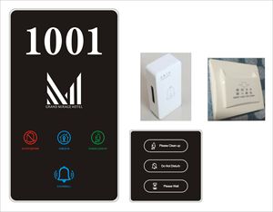Sonnette de porte numérique pour hôtel, interrupteur tactile, plaque de porte intelligente, écran LCD, signalisation, affichage du numéro, <span class=keywords><strong>panneau</strong></span> de sonnette de porte DND Clean - Product Image 5