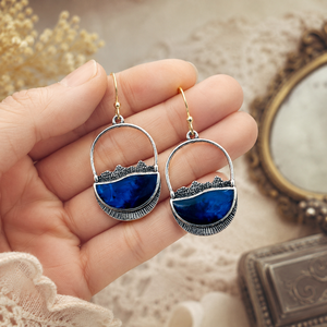 Orecchini a Forma di Lucchetto per Donne, Stile Vintage Colorato, Accessori per Orecchie da Indossare Quotidianamente - Product Image 2