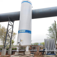 Vaporisateur thermique électrique en alliage d'aluminium Zhuoyue, personnalisé en usine, pour la gazéification des stations de ravitaillement en GNL