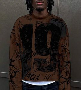 T-shirts à manches longues pour hommes, 100% coton, surdimensionnés, lourds, à motif graphique, sport, avec design, vente en gros, grande taille, Blanca Loudr - Product Image 2