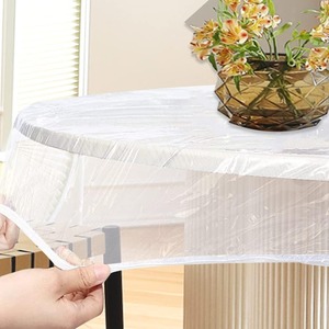 Commercio all'ingrosso casa cucina <span class=keywords><strong>plastica</strong></span> elastica resistente alla polvere <span class=keywords><strong>tovaglia</strong></span> monouso - Product Image 3