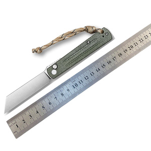 Coltello EDC Giapponese Higonokami con Lama in Acciaio 10Cr15CoMoV, Manico in Micarta, Chiusura a Bottone e Cuscinetto in Ceramica - Ordine Minimo per Vendita all'Ingrosso - Product Image 5