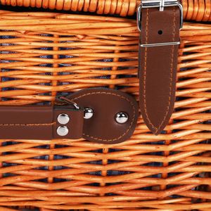Artigianato di Raffreddamento Campeggio All'aperto Picnic Cesto di Vimini Per 4 - Product Image 3