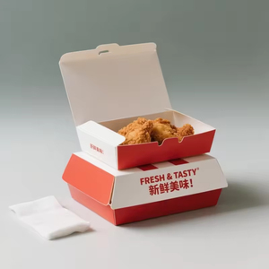 Emballage personnalisé pour frites, hot-dogs, poulet frit, hamburgers, en boîte <span class=keywords><strong>à</strong></span> hamburger en papier - Product Image 3