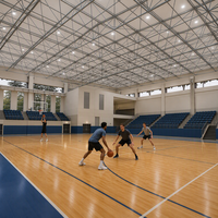 Structure en acier industrielle Kin Bright KBG pour toit de gymnase, bâtiment métallique préfabriqué avec structures Tekla