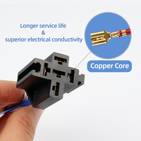 Relé Automotriz de Alta Potencia V4SC de 4/5 Pines y 40A SPDT, Conector de 12V 24V con Arnés de Bloqueo, Nuevo, Universal para Autos y Camiones, OE