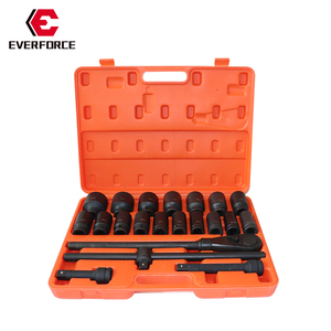 EverForce 21-<strong>Piece</strong> Impact Socket <strong>Set</strong> 3/4" Drive <strong>6</strong>-Point Metric High Quality <strong>Car</strong> Repair Tool with OEM Support and Hard Case - Product Image 1