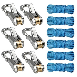 Accessorio <span class=keywords><strong>per</strong></span> tenda da esterno Bestseller: Fibbia con blocco a rotazione <span class=keywords><strong>per</strong></span> corda telescopica, gancio di fissaggio <span class=keywords><strong>per</strong></span> camper/campeggio, confezione da 2,6 pezzi, altro - Product Image 2