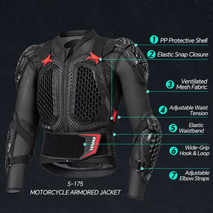 Giacca e Pantaloni Protettivi per Moto, Completo di Armatura per Motociclisti, Abbigliamento da Motocross per Uomo - Product Image 4