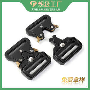 Tactical Metal Side Release Buckle Zinc Alloy Black Misty Color Durable For Belts And Bags Adjustable <b>Webbing</b> Hardware Accessory - Product Image 5