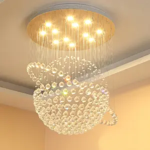 Customize pendant crystal lamp hall lights led For home shop lights For home chandelier Quartz lamp For home shop