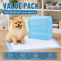 Tapis de propreté jetable pour animaux de compagnie, 5 couches matelassées, haute absorption, anti-fuite, avec support protecteur, pour l'entraînement à la propreté, utilisation en cage intérieure et en voyage en voiture