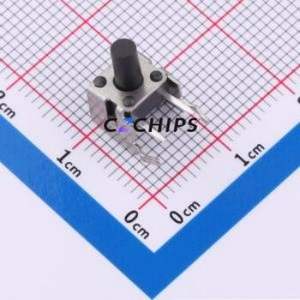 TC-6615-9.0-170 2.8mm Tactile Switch Through hole,7.5x6.2mm Switch Single Pole Single Throw Round Button 1.7N Right Angle Insert - Product Image 1