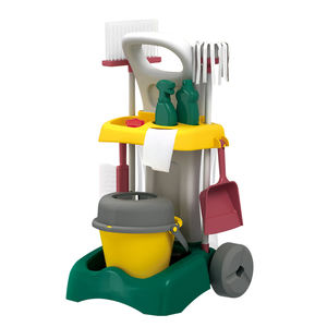 Jouets pour enfants <span class=keywords><strong>balai</strong></span> vadrouille maison outils de nettoyage ensemble enfants semblant jouer avec <span class=keywords><strong>chariot</strong></span> de nettoyage - Product Image 1